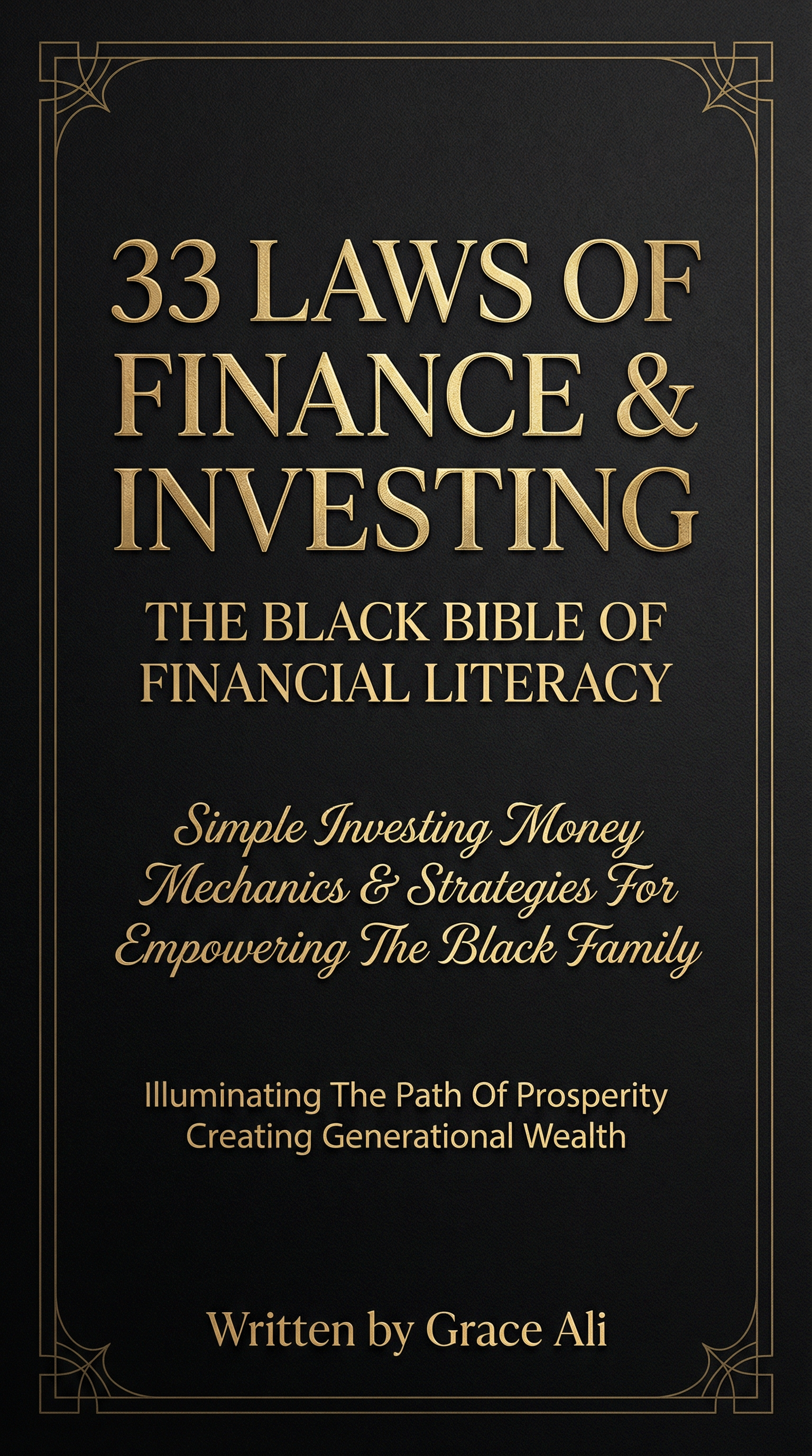 33 Laws of Finance & Investing - The Black Bible of Financial Literacy: Unlock Generational Wealth